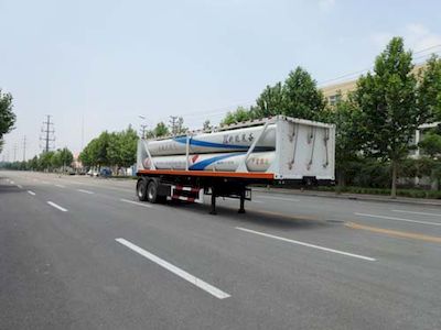 Baohuan HDS9355GGYHydraulic sub station high-pressure gas long pipe semi-trailer