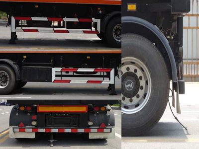 Baohuan  HDS9355GGY Hydraulic sub station high-pressure gas long pipe semi-trailer