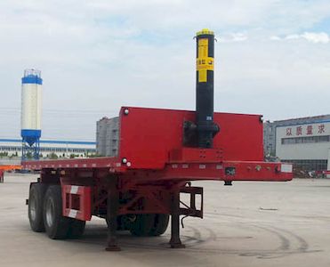 Liangtong brand automobile LTT9350ZZXP Flat dump semi-trailer