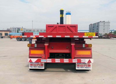 Liangtong brand automobile LTT9350ZZXP Flat dump semi-trailer