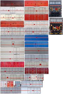 Jiangte brand automobiles JDF5260XRQDFH6 Flammable gas box transport vehicle