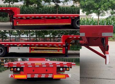 Liangtong brand automobile LTT9400TDP Low flatbed semi-trailer