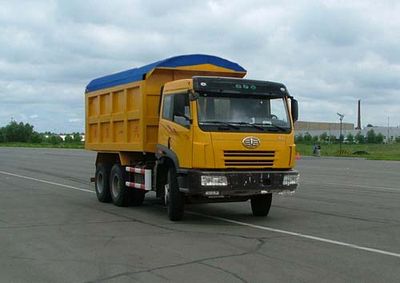 Jiefang Automobile CA3252P2K2LT1A Flat head diesel dump truck