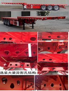 Yunyu  YJY9400TPBE Flat transport semi-trailer