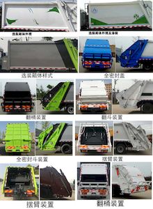 Longxinghui  HLV5182ZYSSX6 Compressed garbage truck