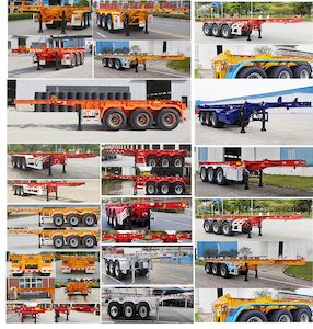 Hongsheng Yejun brand automobiles HSY9370TJZ Container transport semi-trailer