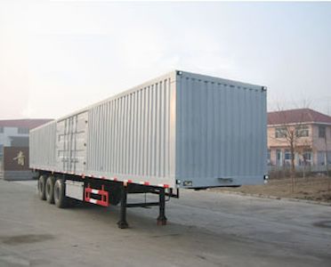 Huachang brand automobiles QDJ9280XXY Box transport semi-trailer