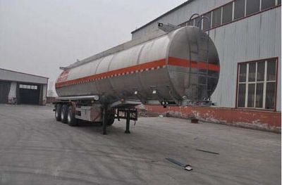 Qilin  QLG9401GRY Aluminum alloy flammable liquid tank transport semi-trailer