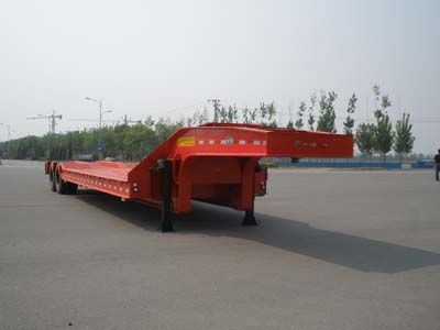 Huanda  BJQ9341TDP Low flatbed semi-trailer