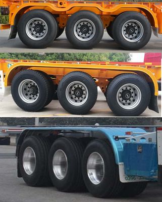 Tianjun Dejin brand automobiles TJV9402TJZE Container transport semi-trailer