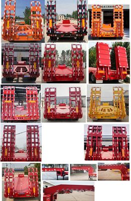 Hualiang Tianhong  LJN9351TDP Low flatbed semi-trailer