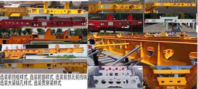 Hengze Xiangjun  LLD9400TWYE Transport semi-trailer of dangerous goods tank frame