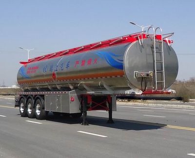 Ruijiang  WL9400GRY Aluminum alloy flammable liquid tank transport semi-trailer