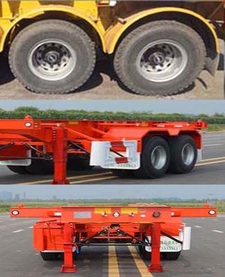 Tianjun Dejin brand automobiles TJV9350TWYG Transport semi-trailer of dangerous goods tank frame