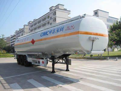 CIMC ZJV9403GRYSZ Flammable liquid tank transport semi-trailer