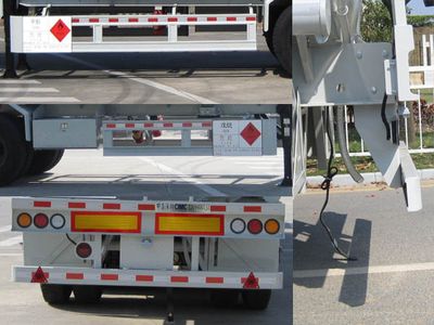 CIMC ZJV9403GRYSZ Flammable liquid tank transport semi-trailer