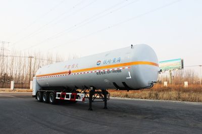 Huanghai  THH9402GDYA Low temperature liquid transport semi-trailer