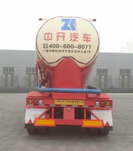 Zhongkai Automobile GJL9400GFL Medium density powder material transportation semi-trailer