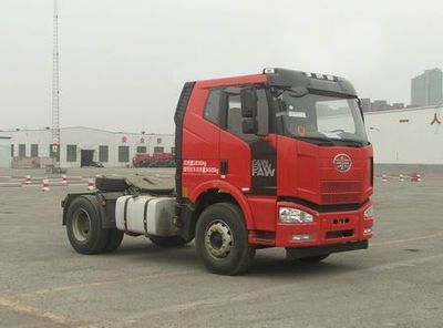 Jiefang Automobile CA4180P63K2AE5 Flat head diesel semi-trailer tractor