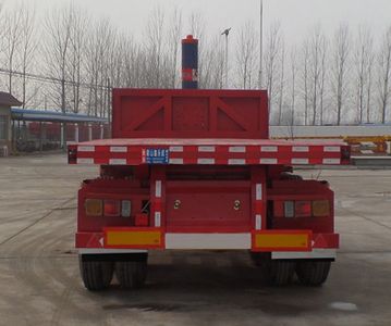 Xinyongcheng brand automobiles YJH9350ZZXP Flat dump semi-trailer