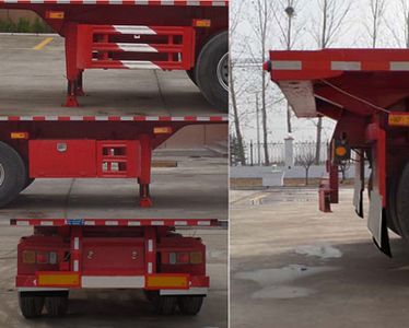 Xinyongcheng brand automobiles YJH9350ZZXP Flat dump semi-trailer