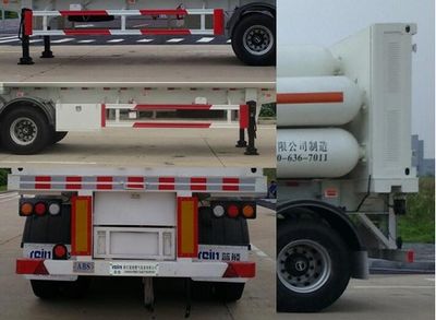 Lanneng  ZLN9403GGY Hydraulic sub station high-pressure gas long pipe semi-trailer