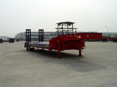 Huajun  ZCZ9191TD Low flatbed semi-trailer