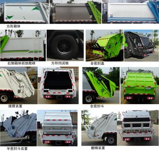 Jinchuang Jialan Brand Automobile KTE5080ZYSHFC6 Compressed garbage truck