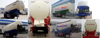 Liangyun brand automobile SLY9380GFL Medium density powder material transportation semi-trailer