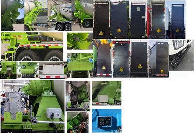 Reza FLX5319GJBEV1A Electric exchange type pure electric concrete mixing and transportation vehicle