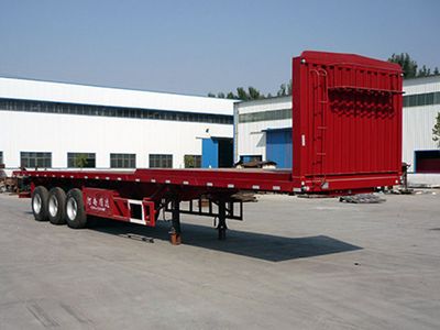 Junchang  HSC9370ZZXP Flat dump semi-trailer