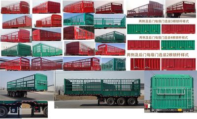 Yuanyongda brand automobiles ZYD9403CCYE Gantry transport semi-trailer