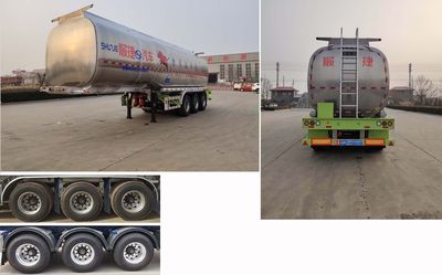 Chuanteng  HBS9400GYSL Aluminum alloy liquid food transportation semi-trailer