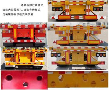 Junchang  HSC9403TJZ Container transport semi-trailer