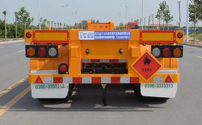 Tianjun Dejin brand automobiles TJV9401TWYJ Transport semi-trailer of dangerous goods tank frame