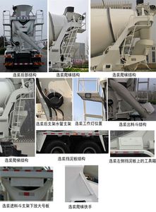 Dongyue  ZTQ5313GJBS1N30E Concrete mixing transport vehicle