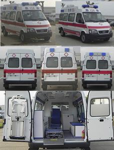 Jiangling Quanshun brand automobiles JX5035XJHZKA ambulance