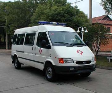 Jiangling Quanshun brand automobiles JX5046XJHDLM ambulance