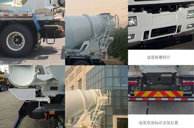 Remote license plate car HN5314GJBB36C5BEVY Electric exchange type pure electric concrete mixing and transportation vehicle