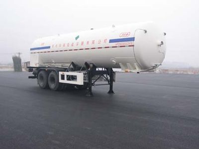 Huafu  HFD9350GDY Low temperature liquid transport semi-trailer