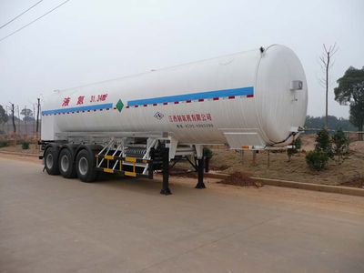 Wufeng  JXY9401GDY1 Low temperature liquid transport semi-trailer