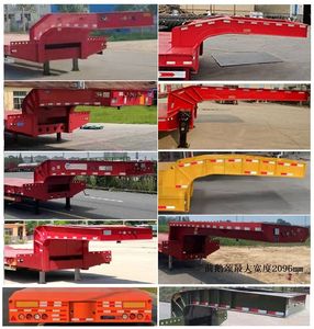 Jiyue  TZZ9320TDP Low flatbed semi-trailer