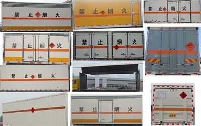 Jiangte brand automobiles JDF5040XRYJ5 Flammable liquid box transport vehicle