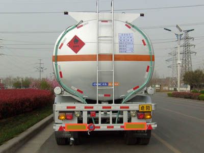 Lingyu  CLY9404GRYD Flammable liquid tank transport semi-trailer