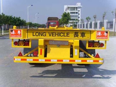 Hong Kong and Guangdong  HSD9352TJZG Container transport semi-trailer