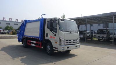 Huatong brand automobiles HCQ5073ZYSBJ5 Compressed garbage truck