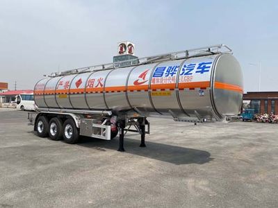 Changhua  HCH9400GRYF Aluminum alloy flammable liquid tank transport semi-trailer