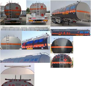 Changhua  HCH9400GRYF Aluminum alloy flammable liquid tank transport semi-trailer