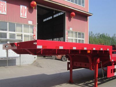 Jiyun  MCW9407TDP Low flatbed semi-trailer