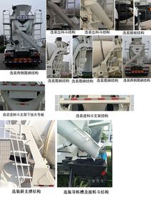 Dongyue  ZTQ5312GJBZ7N30F Concrete mixing transport vehicle